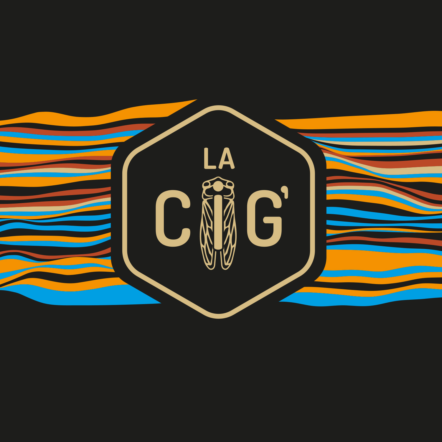 Logo de la brasserie La Cig, située à la Seyne-sur-Mer dans le Var, crées par Yunaima Oyola